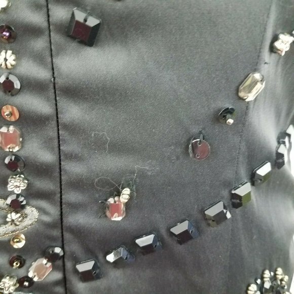 Mandalay Lord & Taylor Gray Beaded Spaghetti Strap - Picture 6 of 10